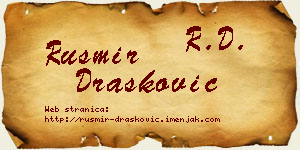 Rusmir Drašković vizit kartica